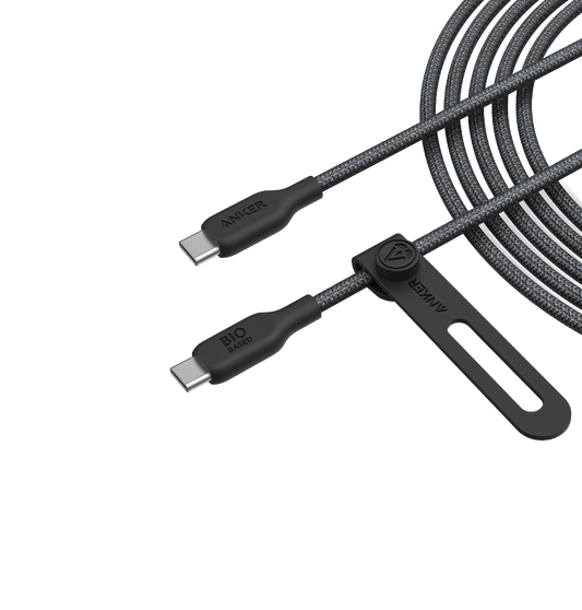 USB C to USB C Cable 240W 10ft with bio-based nylon fast charging durable design