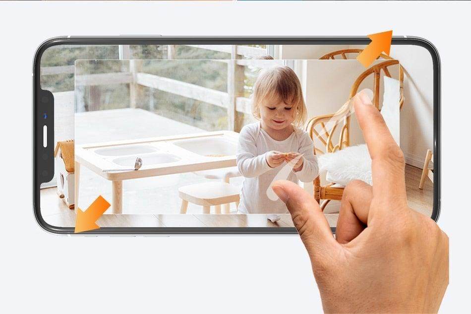 1080P IP Wifi Camera indoor white mini surveillance camera with adjustable alerts and cloud storage