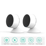 1080P IP Wifi Camera indoor white mini surveillance camera with adjustable alerts and cloud storage