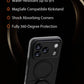 SaharaCase Oasis Series iPhone 17 Pro Max waterproof case with IP68 rating, built-in MagSafe kickstand, screen protector, and clear design