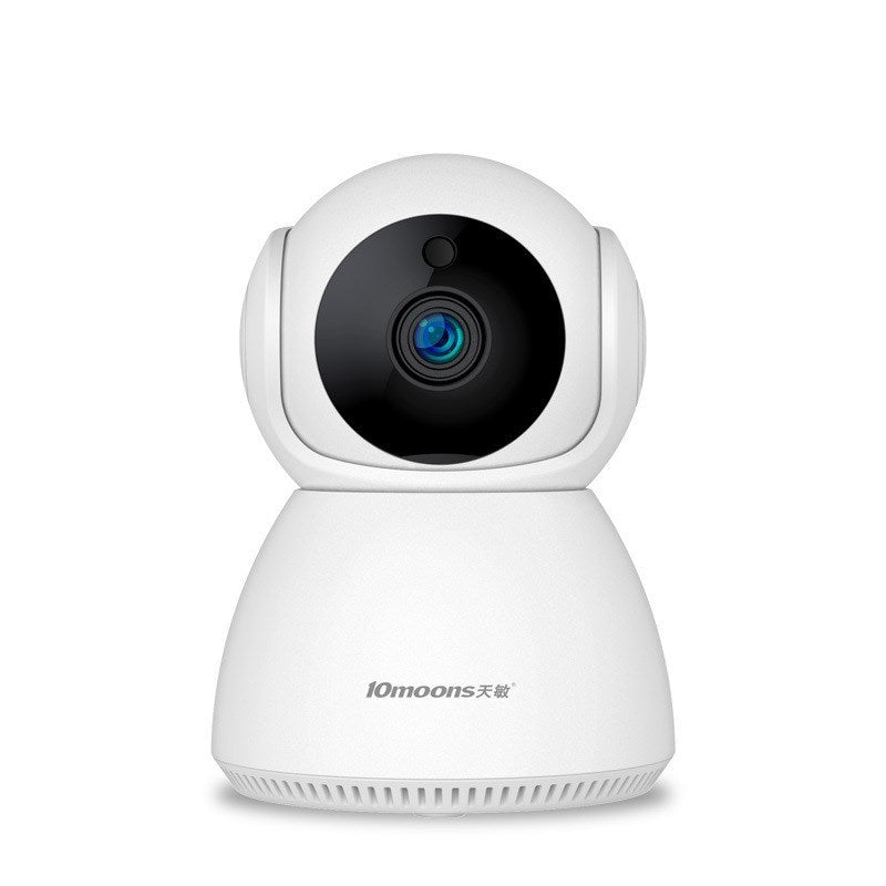 360-degree wireless surveillance camera white 1080P ABS material compact design