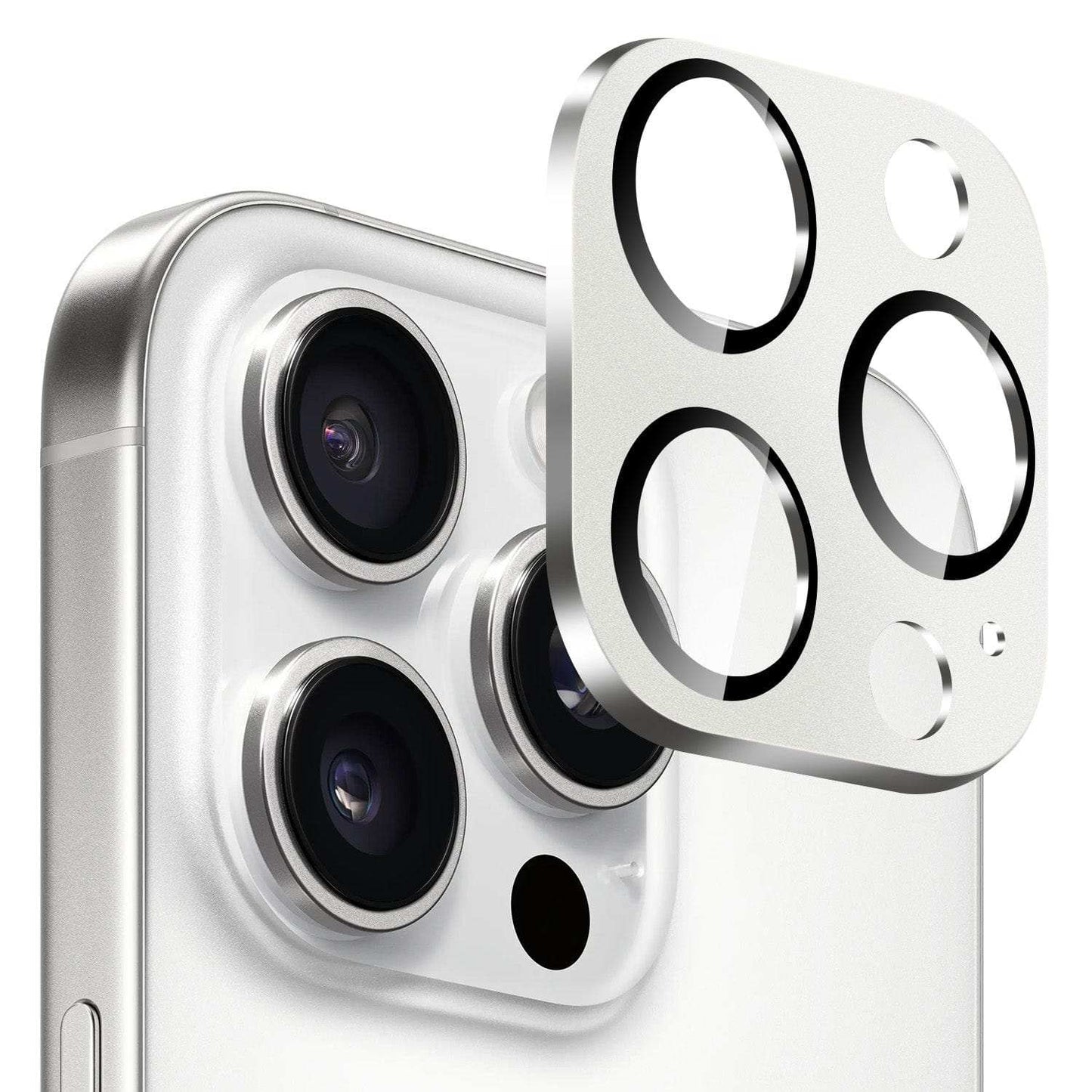 iPhone 16 Pro/Pro Max camera lens protector two-pack with installation accessories