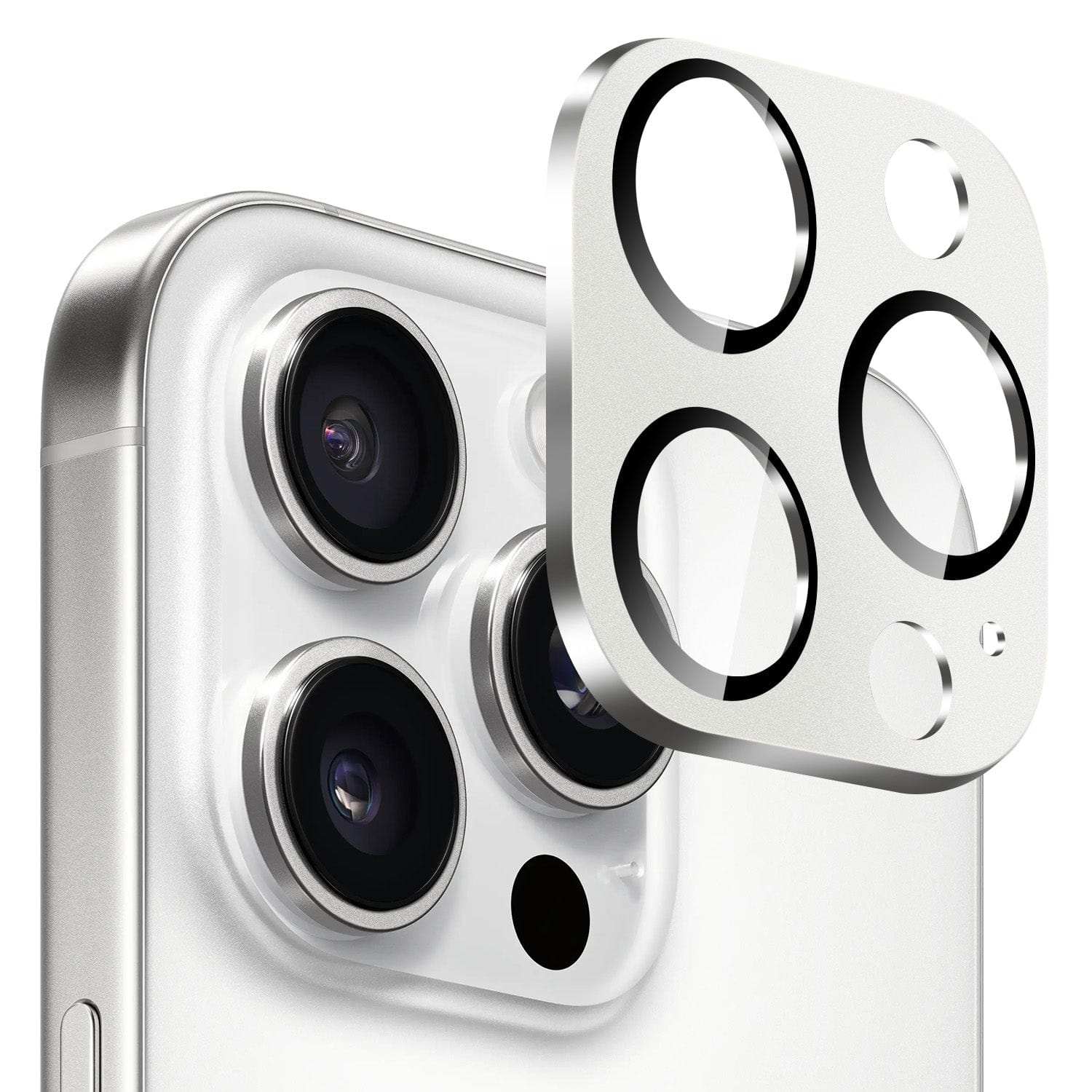 iPhone 16 Pro/Pro Max camera lens protector two-pack with installation accessories
