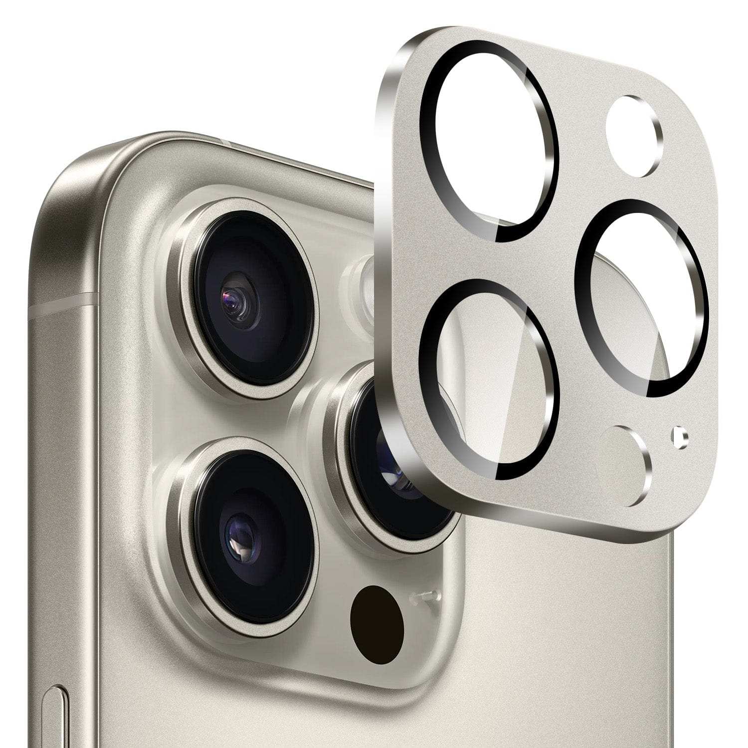 iPhone 16 Pro/Pro Max camera lens protector two-pack with cleaning kit and scratch-resistant glass
