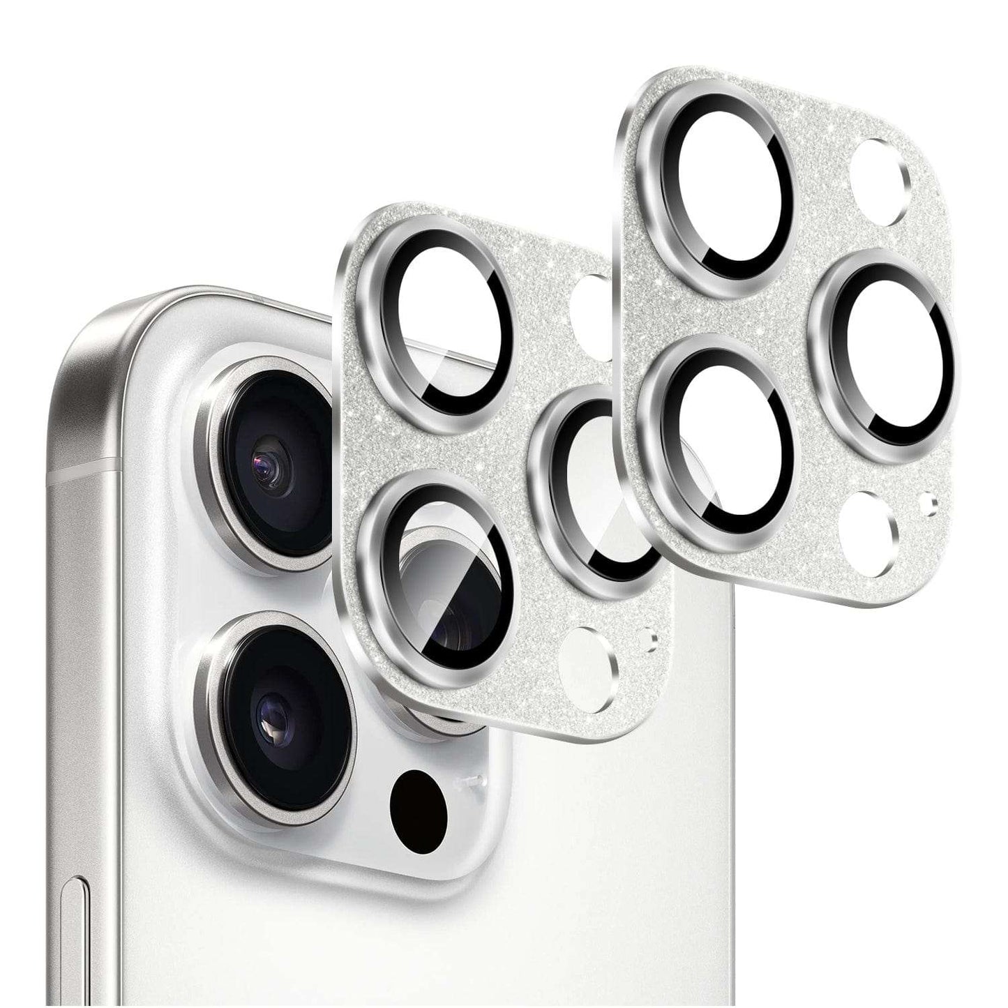 iPhone 16 Pro Pro Max camera lens protector 2-pack with accessories and scratch-resistant glass