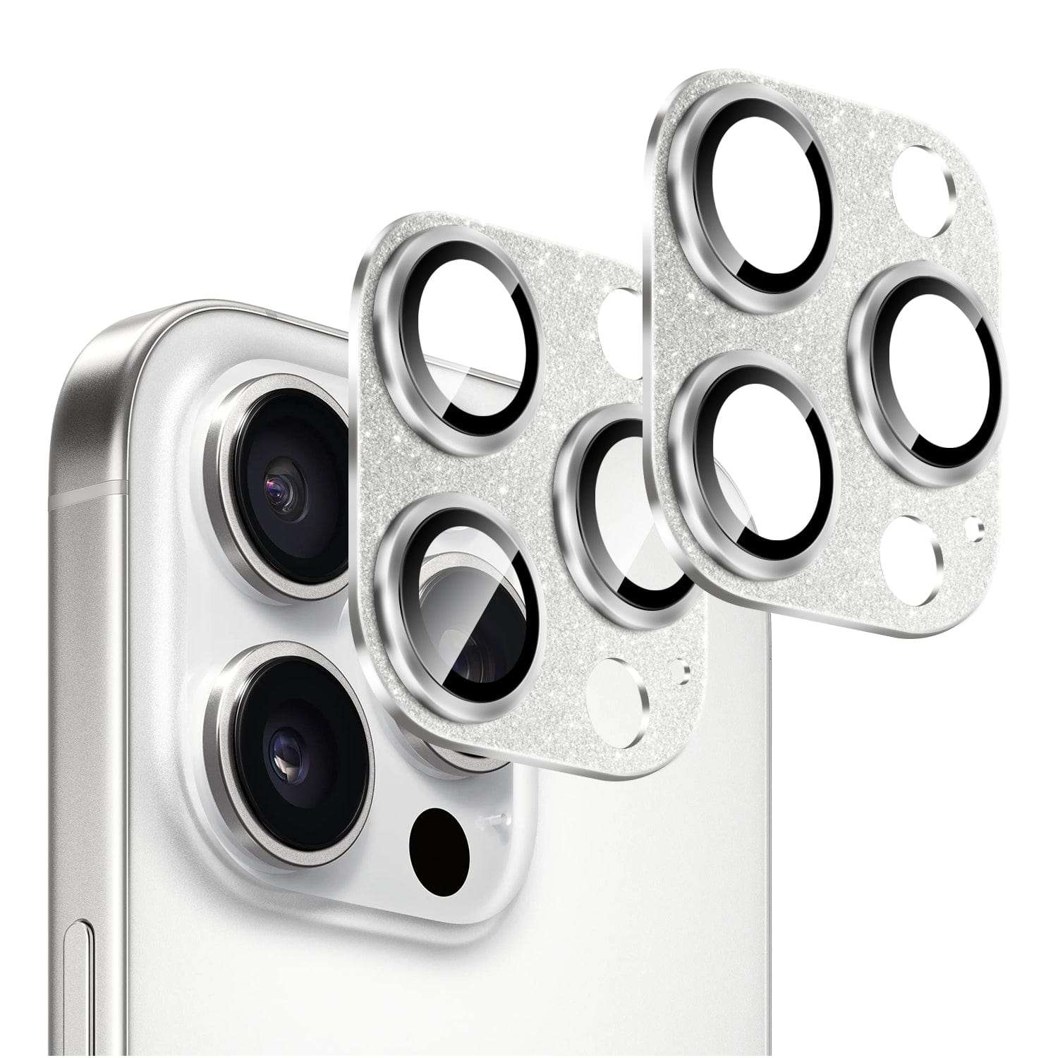 iPhone 16 Pro Pro Max camera lens protector 2-pack with accessories and scratch-resistant glass