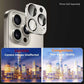 iPhone 16 Pro/Pro Max camera lens protectors 2-pack with scratch-resistant glass and cleaning kit