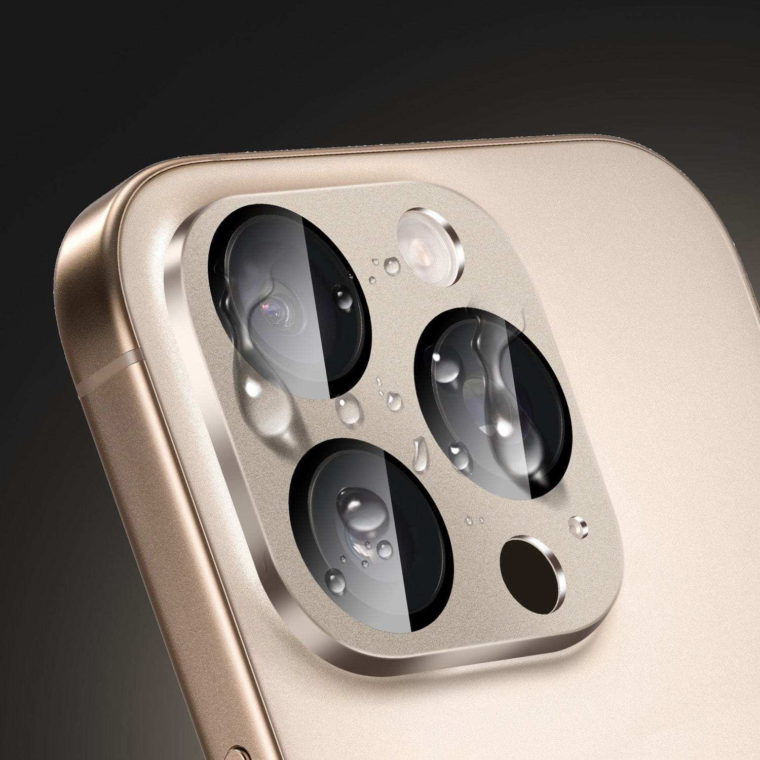 Two-pack SaharaCase camera lens protectors for iPhone 16 Pro/Pro Max with installation kit