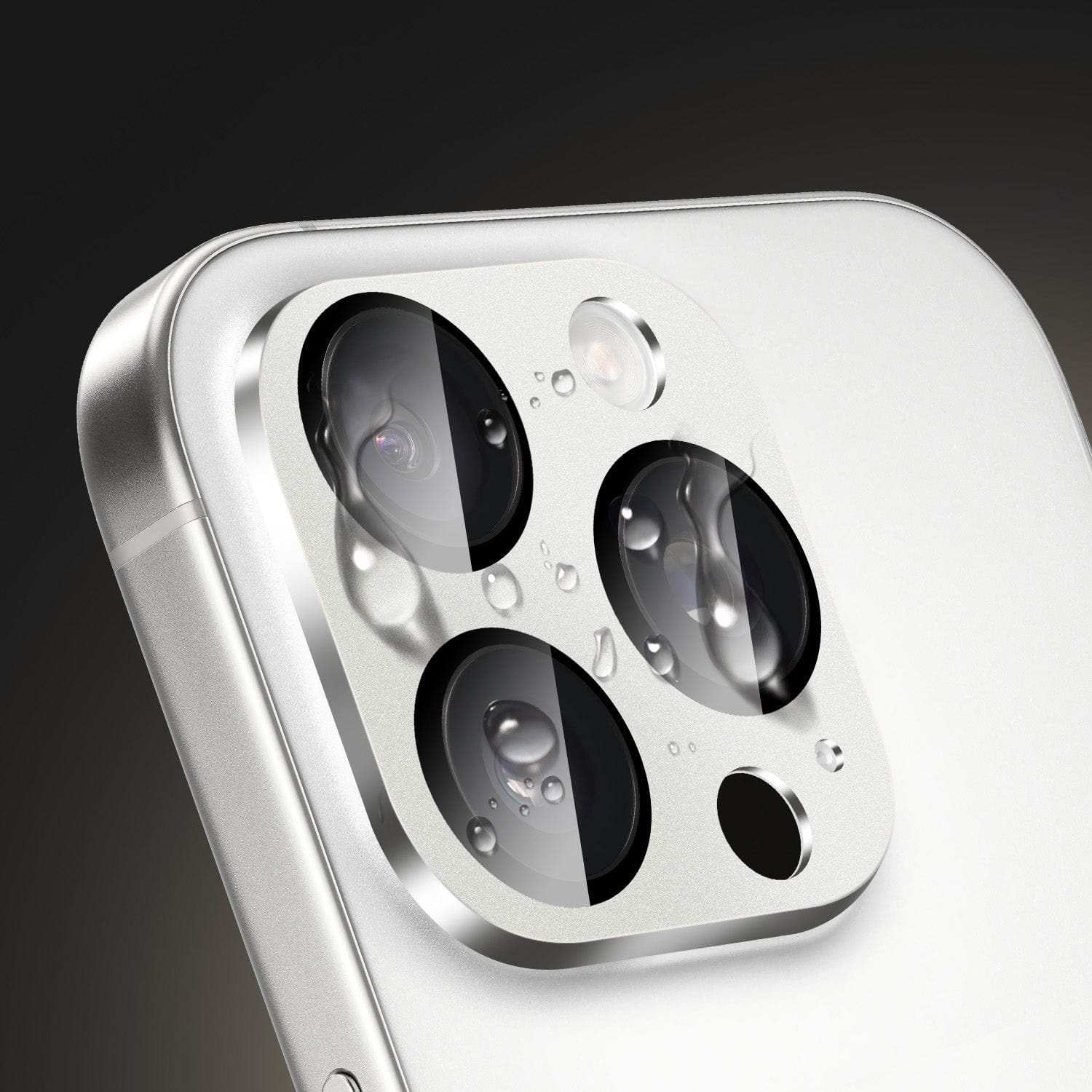 iPhone 16 Pro/Pro Max camera lens protector 2-pack with scratch-resistant, smudge-proof glass and installation kit