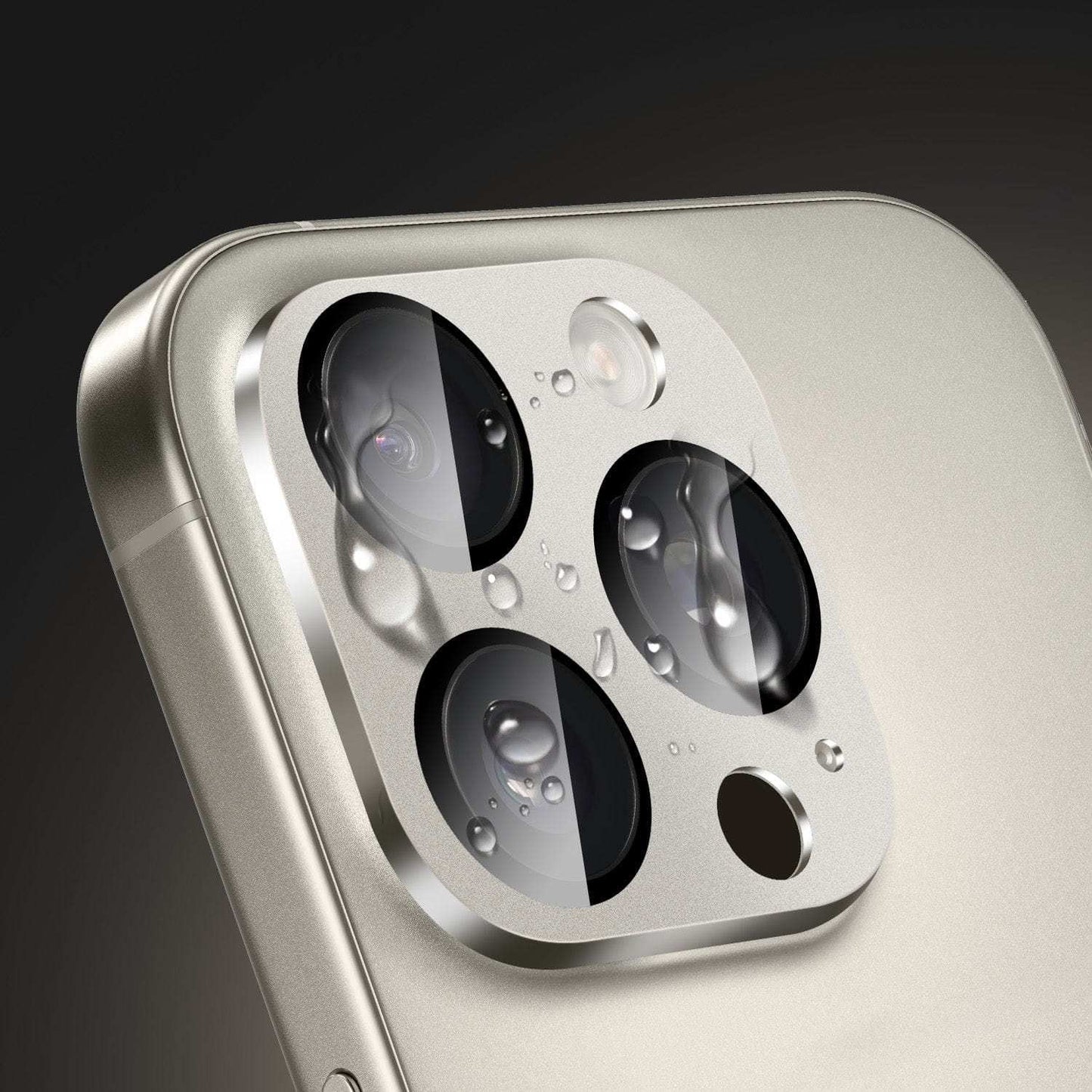 iPhone 16 Pro/Pro Max camera lens protector two-pack with scratch-resistant glass and cleaning accessories