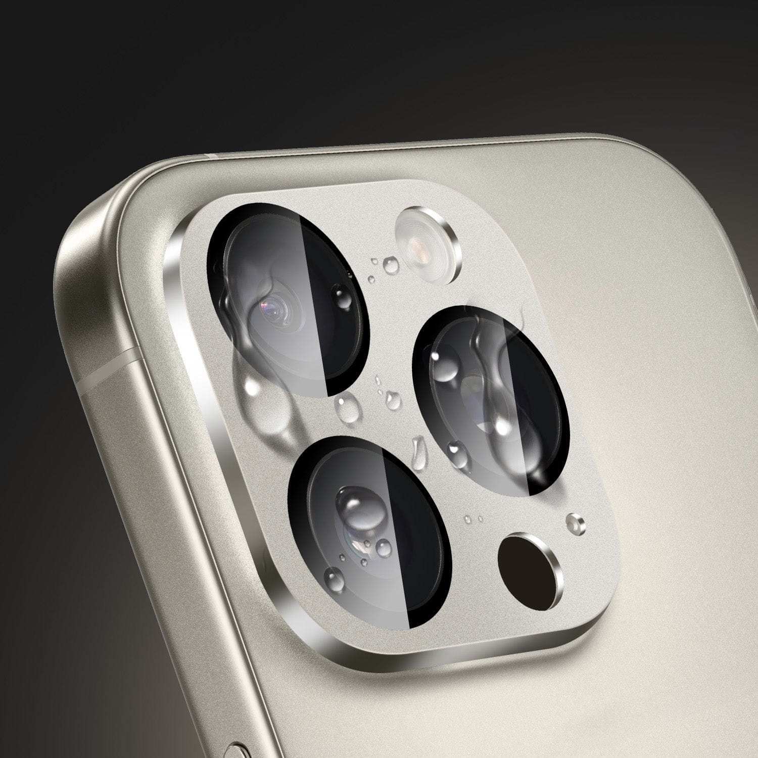 iPhone 16 Pro/Pro Max camera lens protector two-pack with scratch-resistant glass and cleaning accessories
