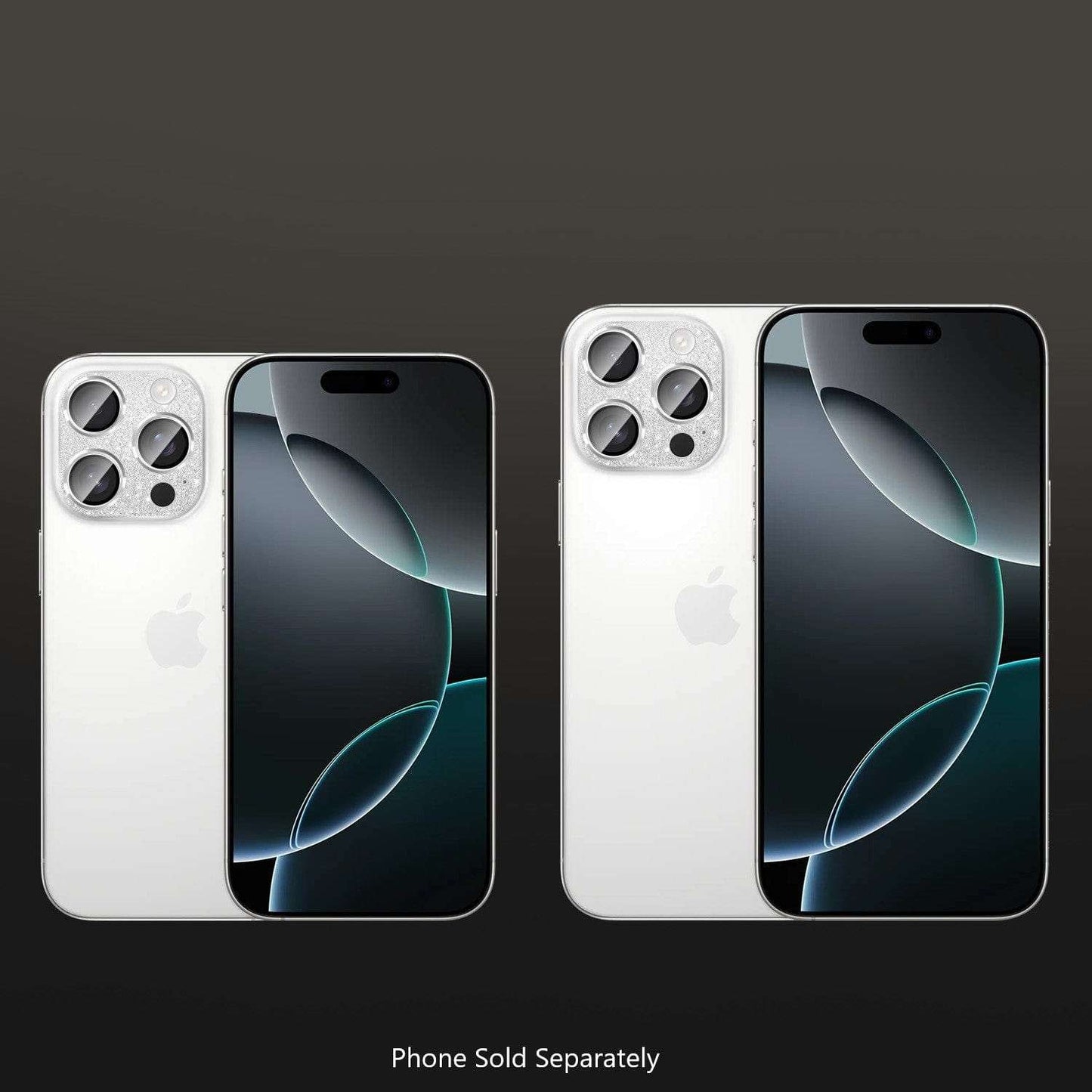 iPhone 16 Pro Pro Max camera lens protector 2-pack with scratch-resistant glass and installation kit