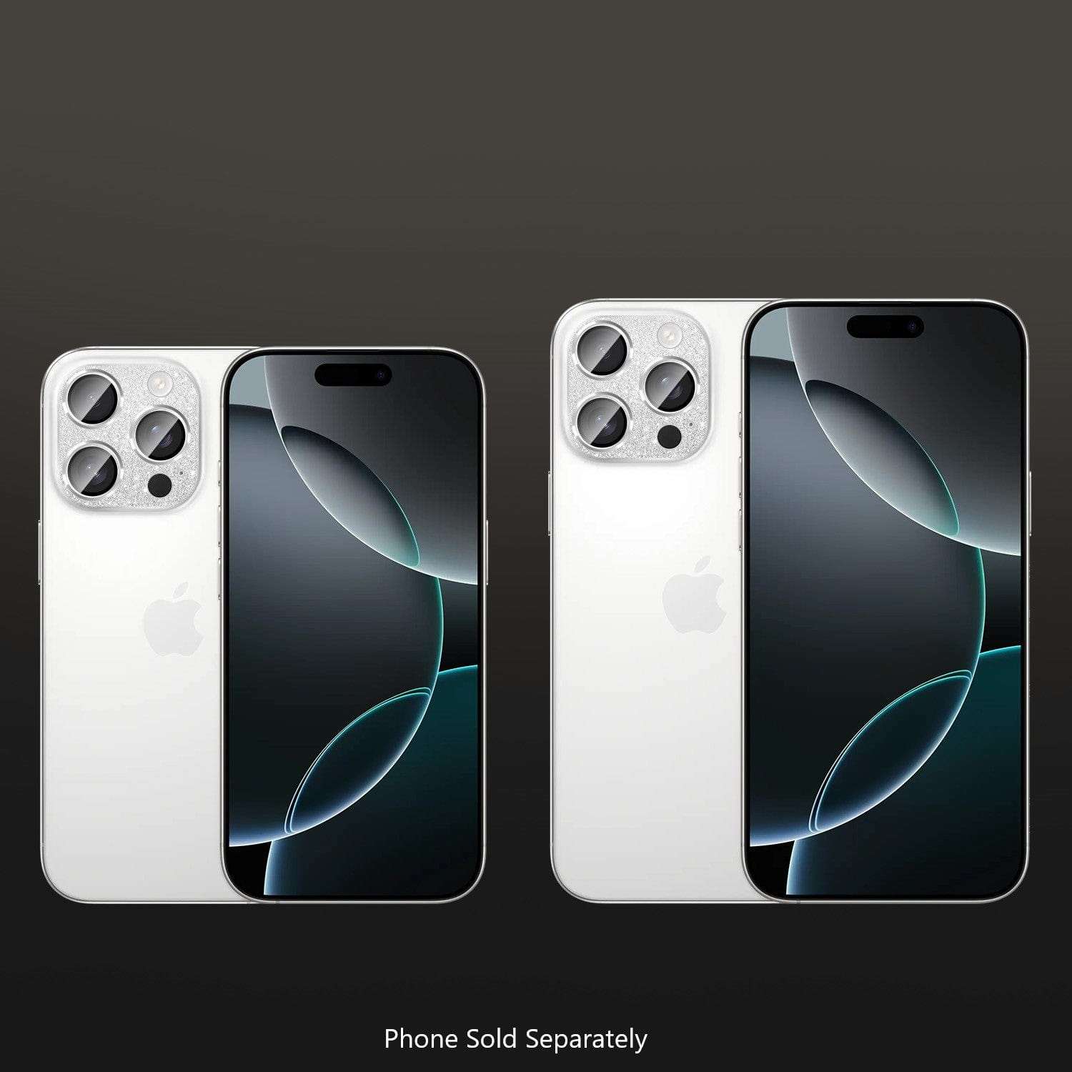 iPhone 16 Pro Pro Max camera lens protector 2-pack with scratch-resistant glass and installation kit