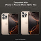 Two-pack SaharaCase Ultra-Strong camera lens protectors for iPhone 16 Pro/Pro Max with installation kit