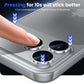 iPhone 17 Pro Max titanium camera protector 2-pack in silver