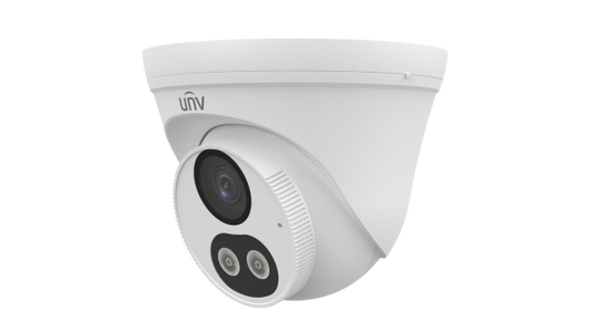 Smart Dual Light fixed turret IP camera with 8MP 4K resolution and night illumination features