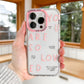 You Are So Loved iPhone case with protective design and inspirational quote by Ashlee Bock