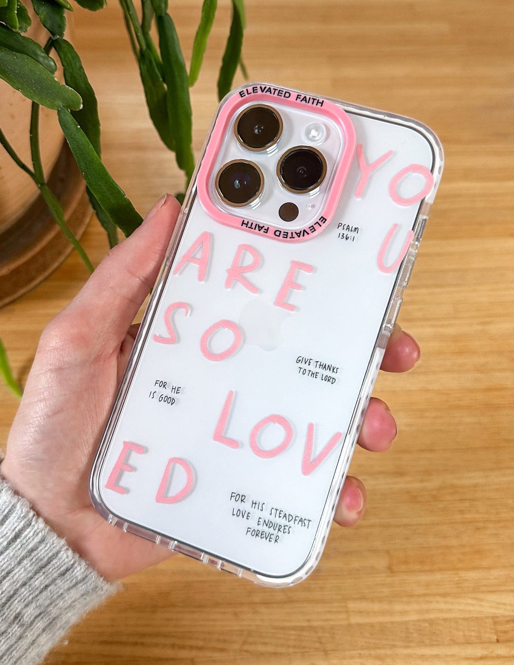 You Are So Loved iPhone case with protective design and scripture quote
