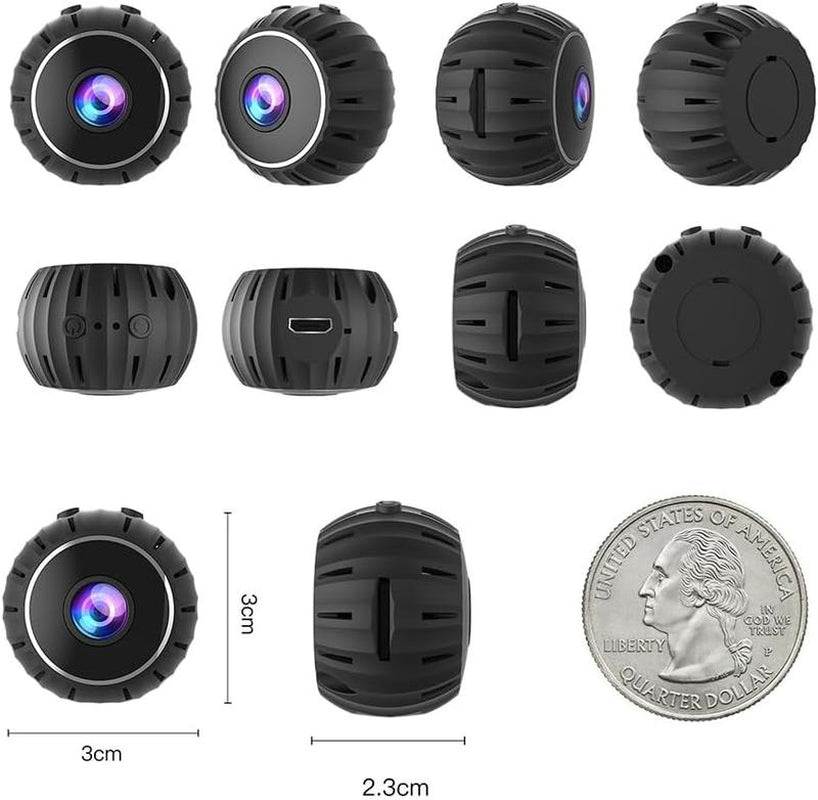 Mini Wifi Magnetic Security Camera compact design with optional SD card slot for video storage