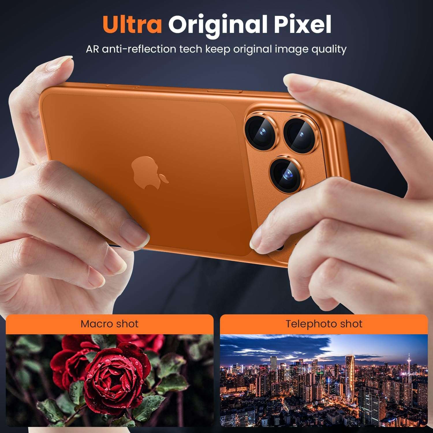 iPhone 17 Pro Max titanium camera protector 2-pack in silver