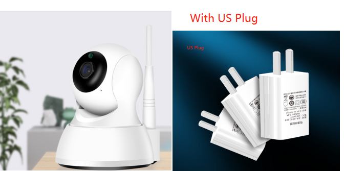 1080P surveillance camera with WiFi, night vision, pan tilt, and audio features