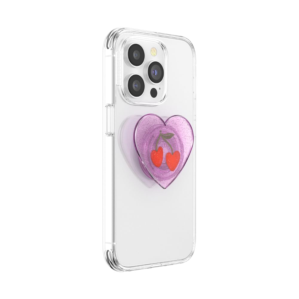 PopSockets Phone Grip for MagSafe, Magnetic Holder, Phone Stand, Heart - Dichroic Heart