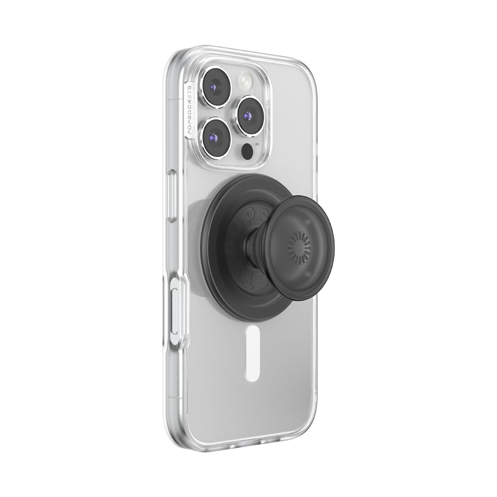 PopSockets Phone Grip for MagSafe, Magnetic Holder, Phone Stand - Black