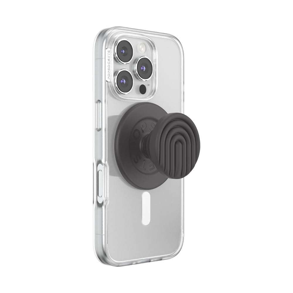 PopSockets Phone Grip for MagSafe, Magnetic Holder, Phone Stand - Black