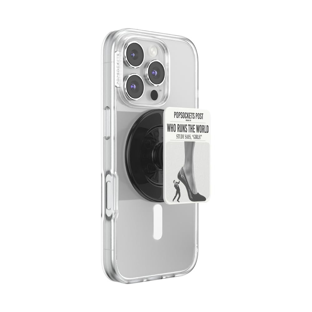PopSockets Phone Grip for MagSafe, Magnetic Holder, Phone Stand - Black
