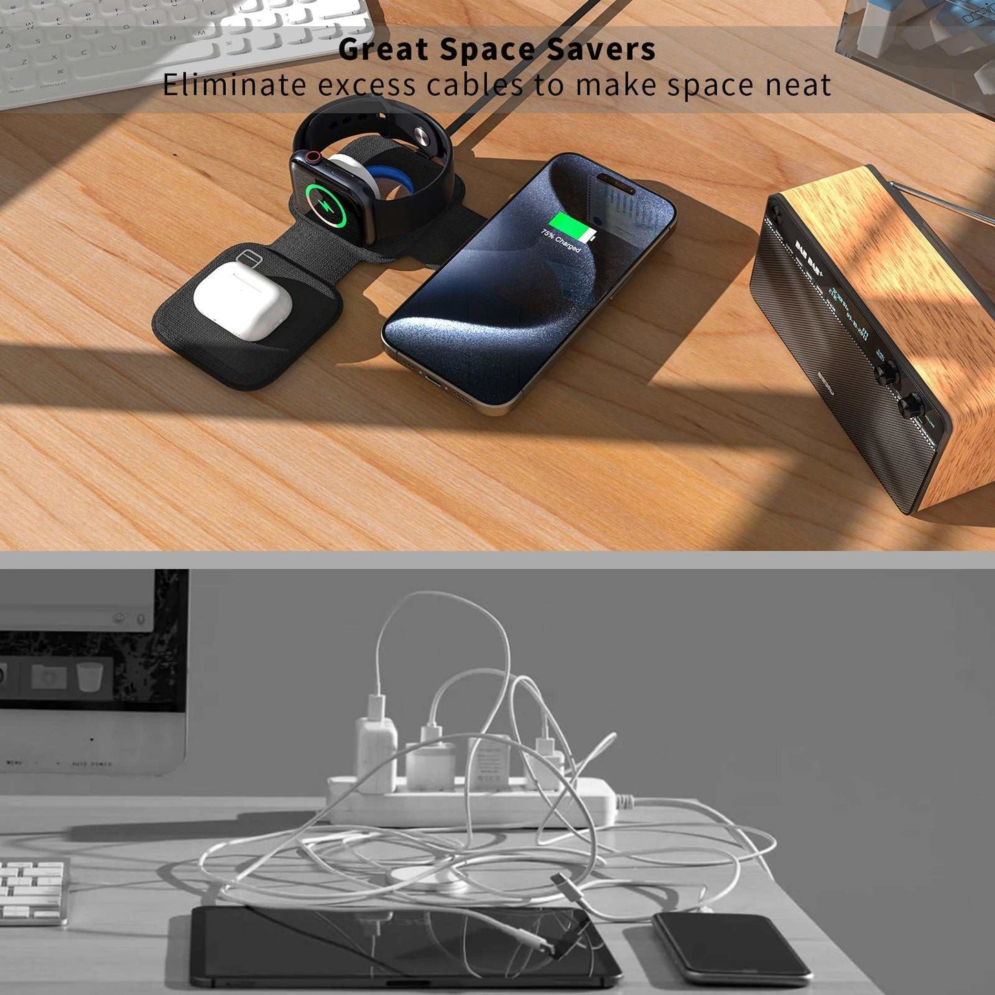 3 in 1  Multi-Functional  Wireless Charger | Fluxcasa