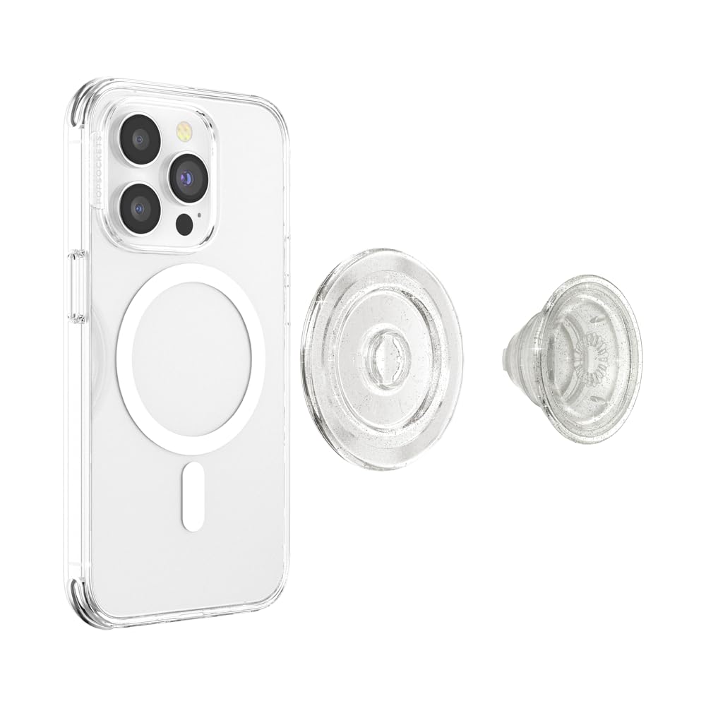PopSockets Phone Grip for MagSafe, Magnetic Holder, Phone Stand - Black