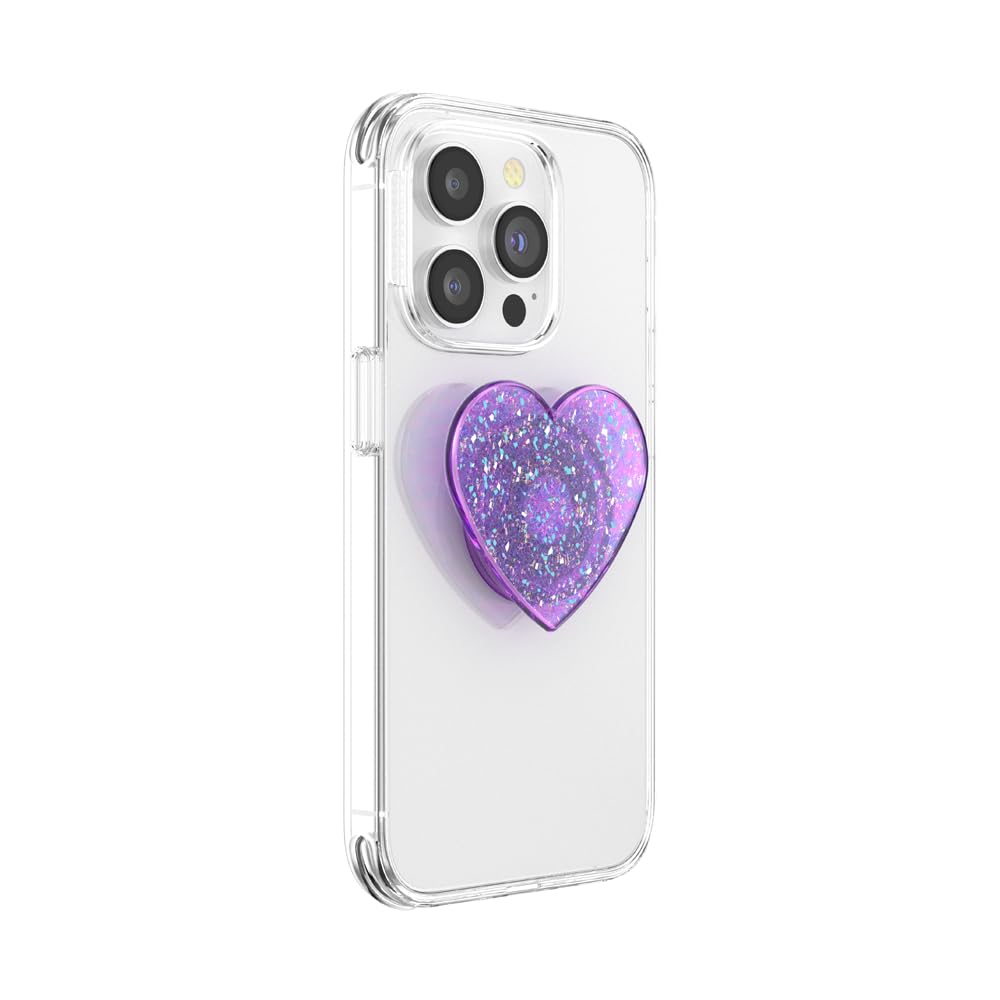 PopSockets Phone Grip for MagSafe, Magnetic Holder, Phone Stand, Heart - Dichroic Heart