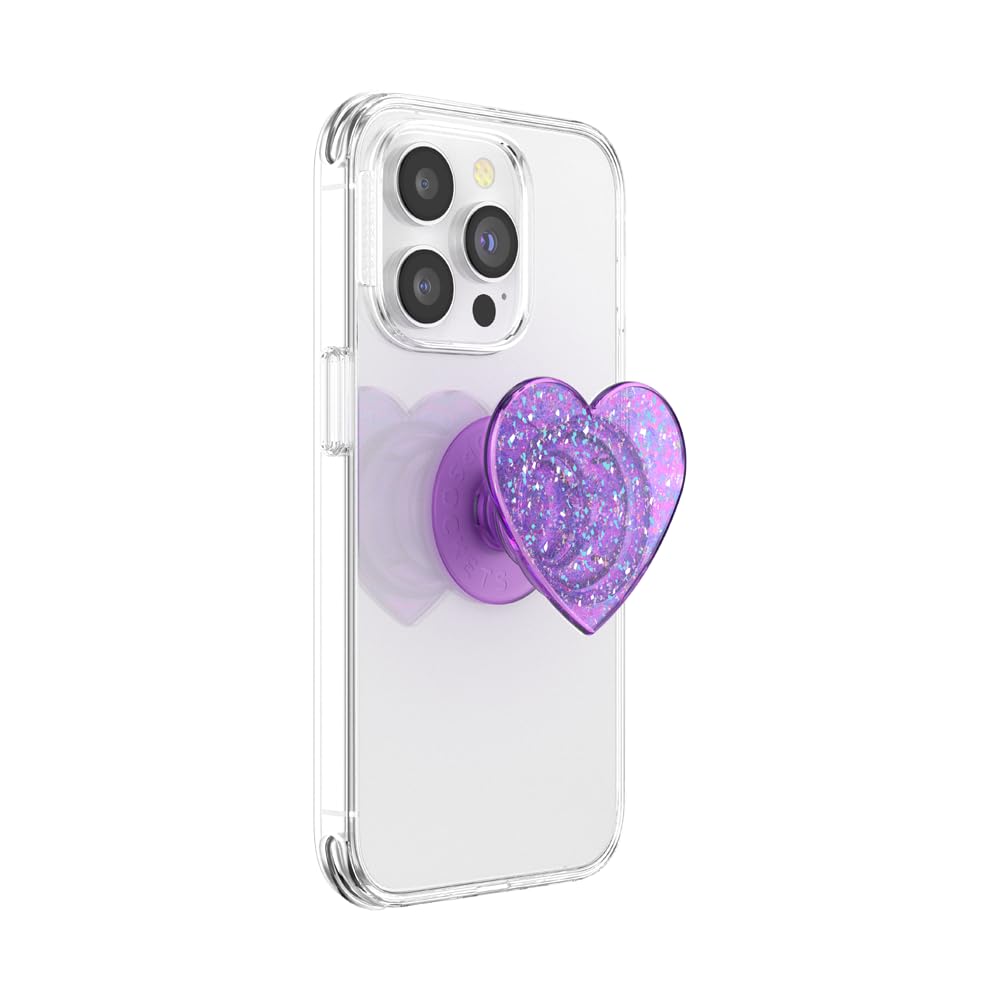 PopSockets Phone Grip for MagSafe, Magnetic Holder, Phone Stand, Heart - Dichroic Heart