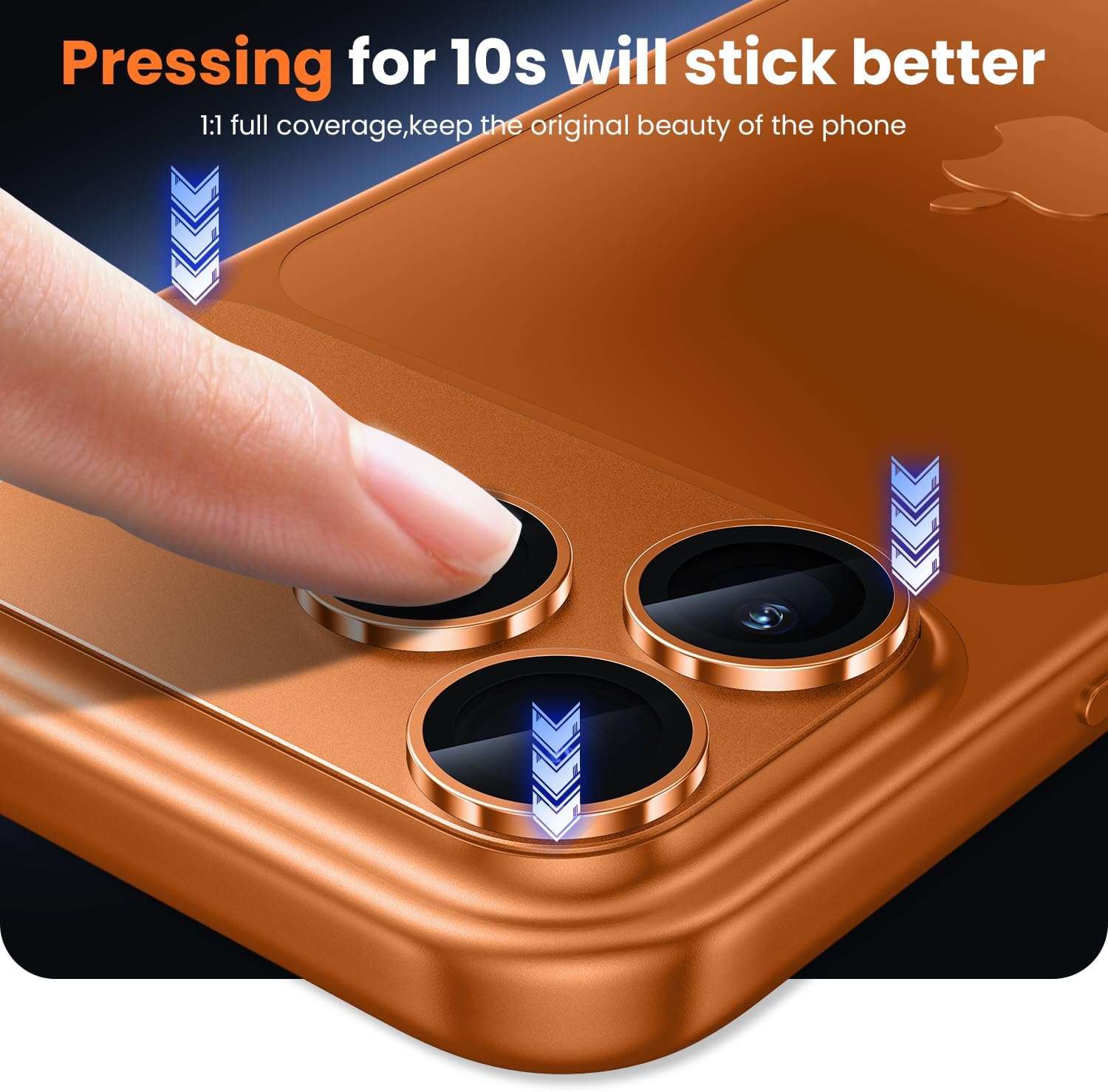 iPhone 17 Pro Max titanium camera lens protector 2-pack in silver