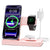 Wireless Charger Stand Charging Station: 3 in 1 Charger Stand Multiple Devices for Apple - iPhone 17 16e 16 15 14 Pro Max 13 12 - Watch 11 10 9 8 7 6 5 4 3 2 SE and Ultra Series-Airpods 4 3 Pro, White