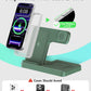 Wireless Charger Stand Charging Station: 3 in 1 Charger Stand Multiple Devices for Apple - iPhone 17 16e 16 15 14 Pro Max 13 12 - Watch 11 10 9 8 7 6 5 4 3 2 SE and Ultra Series-Airpods 4 3 Pro, White