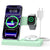 Wireless Charger Stand Charging Station: 3 in 1 Charger Stand Multiple Devices for Apple - iPhone 17 16e 16 15 14 Pro Max 13 12 - Watch 11 10 9 8 7 6 5 4 3 2 SE and Ultra Series-Airpods 4 3 Pro, White