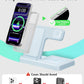 Wireless Charger Stand Charging Station: 3 in 1 Charger Stand Multiple Devices for Apple - iPhone 17 16e 16 15 14 Pro Max 13 12 - Watch 11 10 9 8 7 6 5 4 3 2 SE and Ultra Series-Airpods 4 3 Pro, White