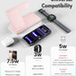 Wireless Charger Stand Charging Station: 3 in 1 Charger Stand Multiple Devices for Apple - iPhone 17 16e 16 15 14 Pro Max 13 12 - Watch 11 10 9 8 7 6 5 4 3 2 SE and Ultra Series-Airpods 4 3 Pro, White