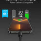 Anker USB-C to Lightning cable with nylon exterior and MFi certification for fast iPhone charging