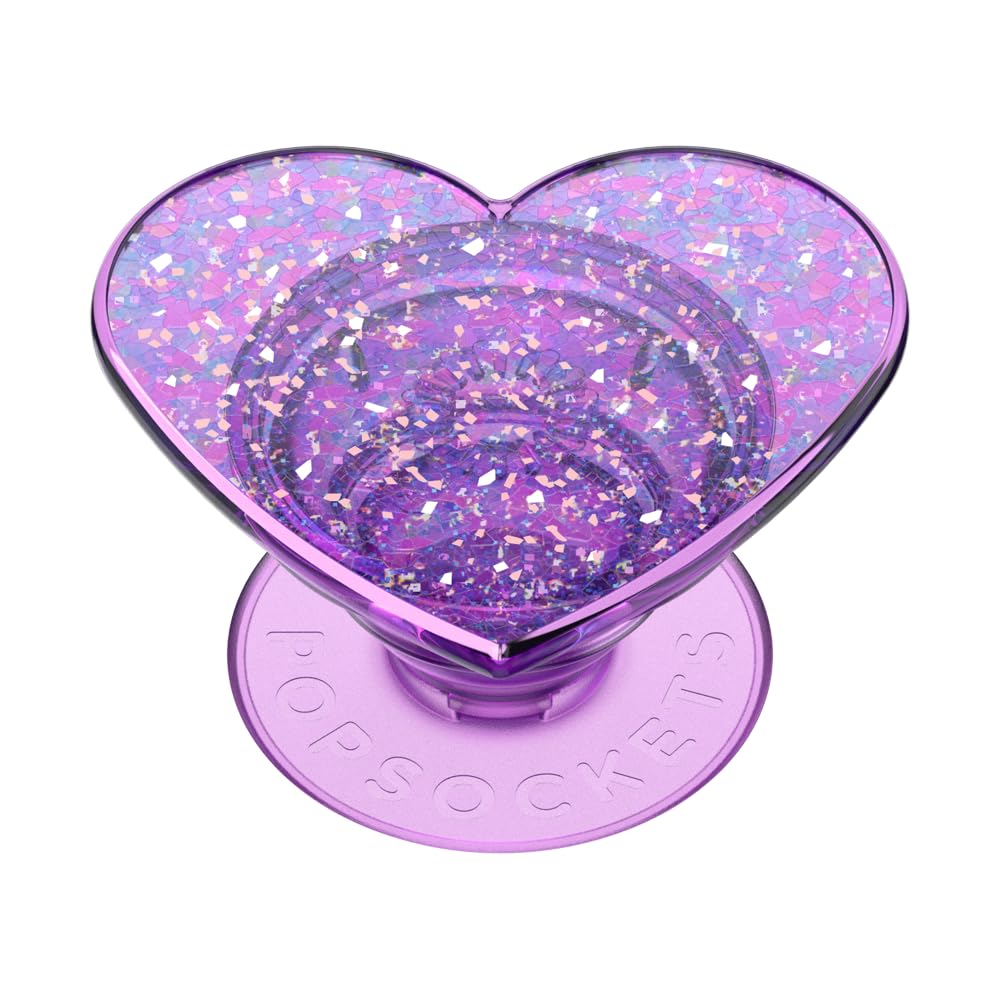 PopSockets Phone Grip for MagSafe, Magnetic Holder, Phone Stand, Heart - Dichroic Heart