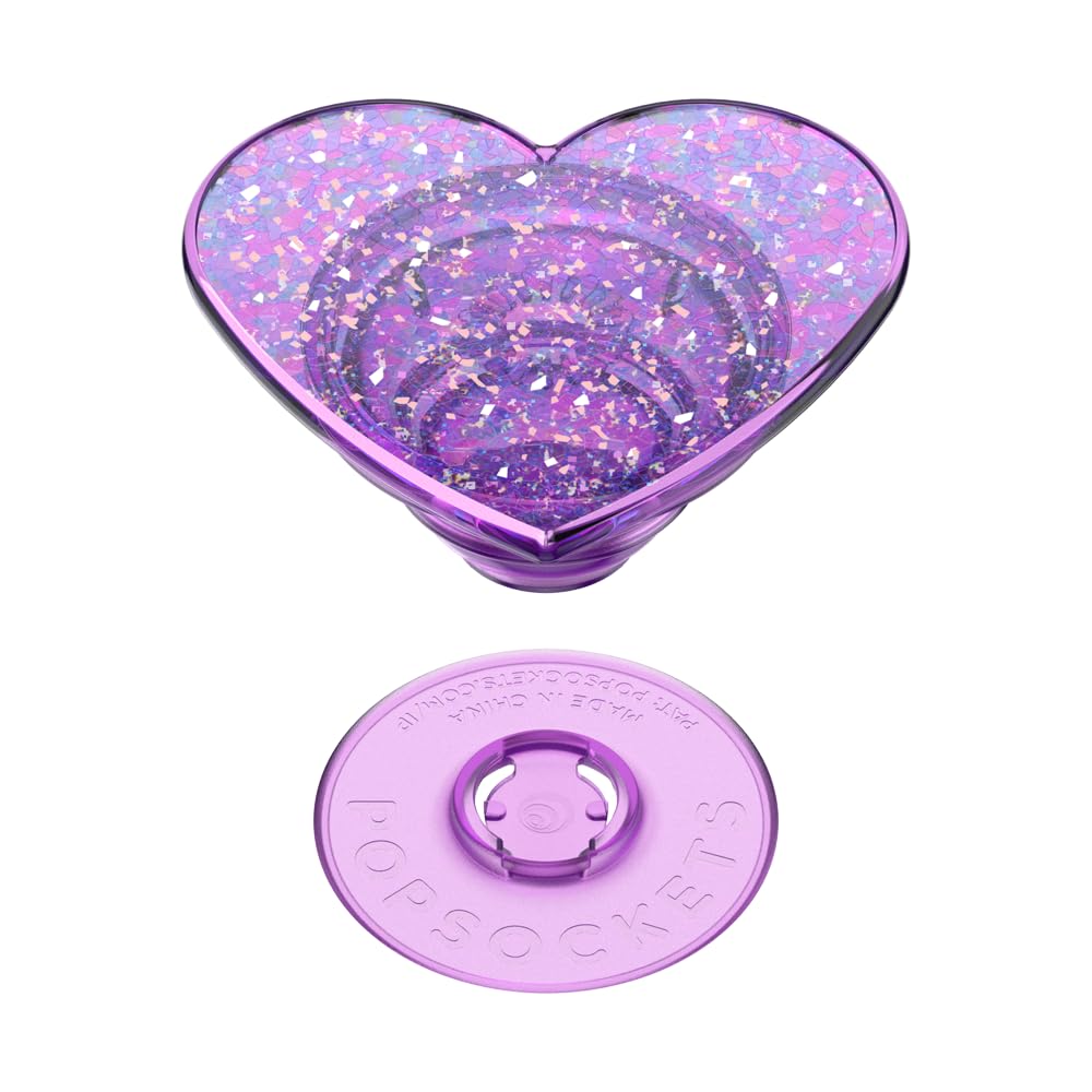 PopSockets Phone Grip for MagSafe, Magnetic Holder, Phone Stand, Heart - Dichroic Heart