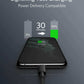 Anker USB-C to Lightning Cable with nylon exterior and MFi certification for fast charging iPhone devices