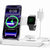 Wireless Charger Stand Charging Station: 3 in 1 Charger Stand Multiple Devices for Apple - iPhone 17 16e 16 15 14 Pro Max 13 12 - Watch 11 10 9 8 7 6 5 4 3 2 SE and Ultra Series-Airpods 4 3 Pro, White