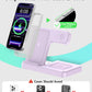 Wireless Charger Stand Charging Station: 3 in 1 Charger Stand Multiple Devices for Apple - iPhone 17 16e 16 15 14 Pro Max 13 12 - Watch 11 10 9 8 7 6 5 4 3 2 SE and Ultra Series-Airpods 4 3 Pro, White