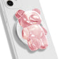 On The Grip Magnetic 3D Gummy Bear Style Expandable Collapsible Mobile Phone Grip Stand Holder for Smartphone Tablet Cell Phone Accessory (Matte Holographic)