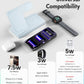 Wireless Charger Stand Charging Station: 3 in 1 Charger Stand Multiple Devices for Apple - iPhone 17 16e 16 15 14 Pro Max 13 12 - Watch 11 10 9 8 7 6 5 4 3 2 SE and Ultra Series-Airpods 4 3 Pro, White