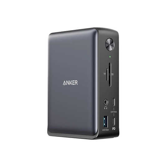 13-in-1 USB-C docking station with multiple ports, triple display support, and simultaneous charging features