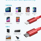Anker USB-C to Lightning Cable with durable nylon exterior and fast charging compatibility