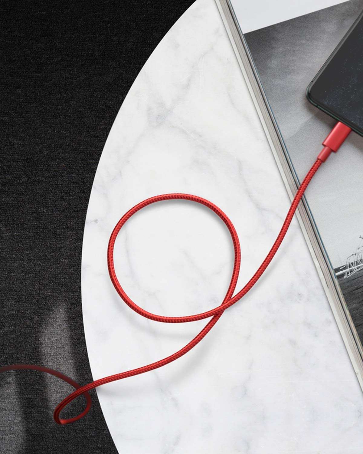 Anker USB-C to Lightning Cable with nylon exterior and MFi certification for fast charging iPhones